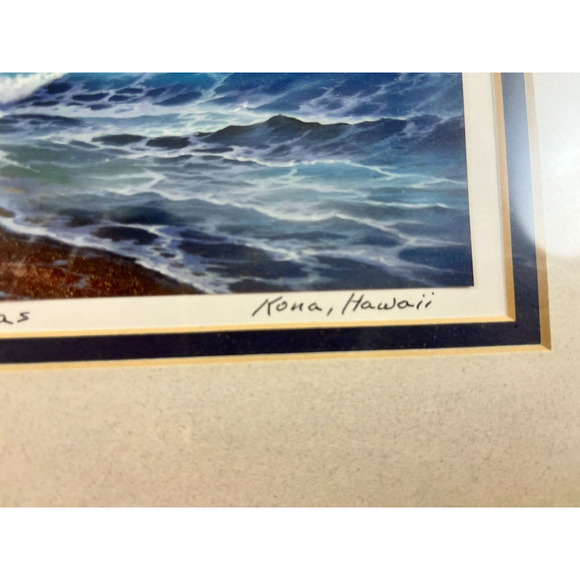 Pair Robert Thomas Kona Hawaii Giclée Prints Wall Art Framed Vintage - Picture 7 of 10
